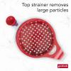 GoodCook Everyday Fat Separator for Cooking, 2-Cup Heat-Resistant Separator with Pour Spout, Bottom Release Fat Separator for BBQ and Gravy, Strainer and Silicone Stopper for Mess-Free Use
