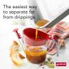 GoodCook Everyday Fat Separator for Cooking, 2-Cup Heat-Resistant Separator with Pour Spout, Bottom Release Fat Separator for BBQ and Gravy, Strainer and Silicone Stopper for Mess-Free Use