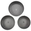 GoodCook Everyday Nonstick Steel 3pc Springform Set, 8.5″, 9.5″, 10.25″, Gray