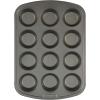 GoodCook Everyday Nonstick Steel Muffin Pan, 12 cup, Gray