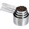 GoodCook Gourmet Measuring Cup Set, Stainless Steel 4-pc., 1/4, 1/3, 1/2, 1 Cup etched measurements