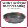 GoodCook MegaGrip 9″ Round Nonstick Steel Cake Baking Pan with Silicone Grip Handles, Gray