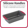 GoodCook MegaGrip 9″ x 5″ Nonstick Steel Bread Loaf Pan with Silicone Grip Handles, Gray