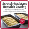 GoodCook Nonstick Loaf Pan Heavy-Duty Steel Bakeware with Easy-Clean Non-Stick Coating, Oven & Dishwasher Safe Pan for Meatloaf Breads Cakes Brownies Lasagnas Casseroles & More, 8 x 4-Inch, Gray