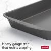 GoodCook Nonstick Steel 8″ x 8″ and 13″ x 9″ Baking Pan Set, Gray