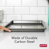 GoodCook PRO Large Baking Sheet Pan Nonstick Warp & Scratch-Resistant Dishwasher-Safe Carbon Steel Construction for Even Baking Oven Safe to 480°F, 11 x 17-Inch, Gray