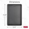 GoodCook PRO Medium Baking Sheet Pan Nonstick Warp & Scratch-Resistant Dishwasher-Safe Carbon Steel Construction for Even Baking Oven Safe to 480°F, 10 x 15-Inch, Gray