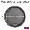 GoodCook PRO Round Cake Pan Nonstick Warp & Scratch-Resistant Dishwasher-Safe Carbon Steel Construction for Even Baking Oven Safe to 480 Degrees F, 9-Inch Round, Gray