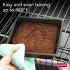 GoodCook PRO Square Cake Pan Nonstick Warp & Scratch-Resistant Dishwasher-Safe Carbon Steel Construction for Even Baking Oven Safe to 480°F, 9 x 9-Inch, Gray