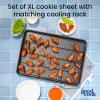 GoodCook Set of 2 Everyday Nonstick XL Cookie Sheet and XL Cooling Grid, Gray