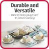 GoodCook Set of 2 Nonstick Steel 13″ x 9″ Cake Baking Pans with Covers, Gray