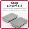 GoodCook Set of 2 Nonstick Steel 13″ x 9″ Cake Baking Pans with Covers, Gray