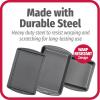 Goodcook 3 pack 8×8 Baking Pan with 13×9 Bake Pan and 13×9 Cookie Sheet