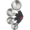 Good Cook Touch 4-Piece Stainless Steel Measuring Cup Set, Silver(Silver)
