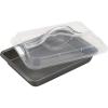 GoodCook 11″ x 7″ Nonstick Steel Cake Baking Pan, Multipurpose Nonstick Baking Pan for Brownies, Biscuits, and Cake, Gray(Oblong Pan)