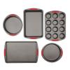 GoodCook 5-Piece Mega Grip Nonstick Bakeware Set – Cookie Sheet Pan, 2 9” Round Cake Pans, 13” x 9” Bake & Roast Pan, 12-Cup Muffin Pan – Baking Supplies, Baking Pans Set(Bakeware)