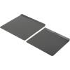 GoodCook AirPerfect 16″ x 14″ Nonstick Steel Insulated Cookie Sheets, No-Burn Baking Sheets with Large Handles, Set of 2, Gray(Gray)