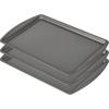 GoodCook Everday Nonstick Carbon Steel 15” x 21” Baking Sheet Set, 2 Pack – Extra-Large Carbon Steel Cooking Pans, Bakeware Set, Cookie Sheets for Baking, Oven Pan Set(13″ x 9″ (3-Piece Set))