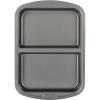 GoodCook Everyday Divided Baking Pan 1.5-Inch Deep 2-Section Non-Stick Scratch-Resistant Carbon Steel Construction for Meal Prepping & Sheet Pan Dinners, 11×15-Inch, Gray(11x16x1.5-Inch)