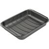 GoodCook Everyday Nonstick Large Roast Pan with Rack, 15 x 11 Inch, Gray(15 x 11″)