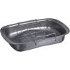 GoodCook Everyday Nonstick Large Roast Pan with Rack, 15 x 11 Inch, Gray(17″ x 12″)