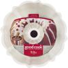GoodCook Everyday Nonstick Steel Fluted Tube Pan , 9.5″, White and Red