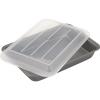 GoodCook Everyday Nonstick Steel Oblong Pan with Lid, 9″ x 13″, Gray