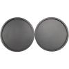 GoodCook Everyday Set of 2 Nonstick Steel 10″ Personal Pizza Pans Set, Gray(10-Inch (Set of 2))