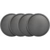 GoodCook Everyday Set of 2 Nonstick Steel 10″ Personal Pizza Pans Set, Gray(10-Inch (Set of 4))