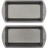 GoodCook Nonstick Loaf Pan 8 x 4-Inch Heavy-Duty Steel Bakeware with Easy-Clean Non-Stick Coating, Oven & Dishwasher Safe Pan for Meatloaf Breads Lasagnas Casseroles & More, Set of 2, Gray