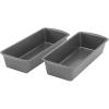 GoodCook Set of 2 Extra Large 13″ x 5″ Nonstick Steel Bread Loaf Pans, Gray – Set of Two Loaf Pans, Even Heat Distribution, Scratch-Resistant Nonstick Coating, Durable Construction, Easy to Clean