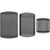 Goodcook 3 pack 8×8 Baking Pan with 13×9 Bake Pan and 13×9 Cookie Sheet