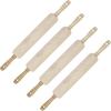 Goodcook Wood rolling pin, 4 pack, 17.25 in