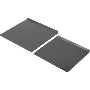 GoodCook AirPerfect 16″ x 14″ Nonstick Steel Insulated Cookie Sheets, No-Burn Baking Sheets with Large Handles, Set of 2, Gray(Gray)