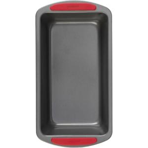 GoodCook MegaGrip 9″ x 5″ Nonstick Steel Bread Loaf Pan with Silicone Grip Handles, Gray