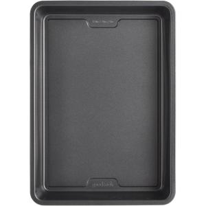 GoodCook PRO Oblong Baking Pan Nonstick Warp & Scratch-Resistant Dishwasher-Safe Carbon Steel Construction for Even Baking Oven Safe to 480°F, 9 x 13-Inch, Gray