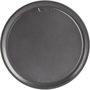 GoodCook PRO Pizza Pan Nonstick Warp & Scratch-Resistant Dishwasher-Safe Carbon Steel Construction for Even Baking Oven Safe to 480°F, 16-Inch, Gray