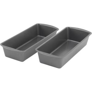 GoodCook Set of 2 Extra Large 13″ x 5″ Nonstick Steel Bread Loaf Pans, Gray – Set of Two Loaf Pans, Even Heat Distribution, Scratch-Resistant Nonstick Coating, Durable Construction, Easy to Clean
