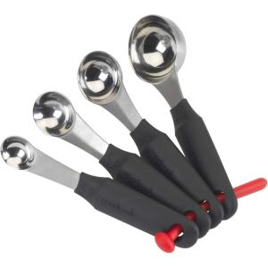 GoodCook Touch 4-Piece Stainless Steel Assorted Measuring Spoon Set