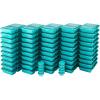 GoodCook Reusable Food Storage Container Set 2-Compartment Meal Prep Set with 50 each Containers Lids and Condiment Cups, Blue