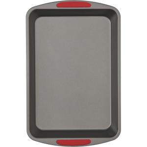 GoodCook MegaGrip 13″ x 9″ Nonstick Steel Cake Baking Pan with Silicone Grip Handles, Gray