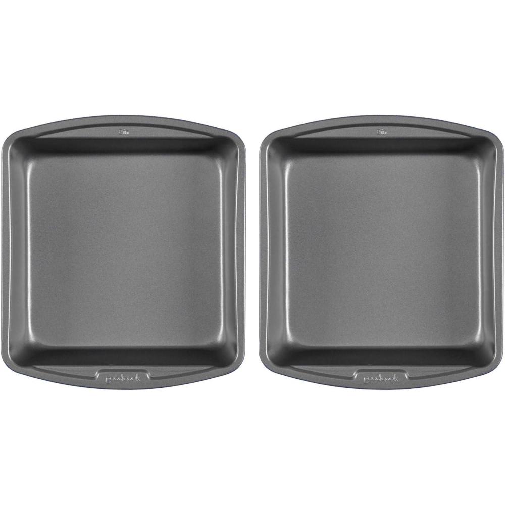 image:imageGood Cook 2pk 8x8 Set Baking Pan 2 Pack Gray