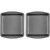 Good Cook 2pk 8×8 Set Baking Pan, 2 Pack, Gray