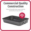 Good Cook Nonstick Extra Large Roast Pan with Rack, 17.5 x 11.75″, Gray(17.5 x 11.75″)