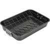 Good Cook Nonstick Extra Large Roast Pan with Rack, 17.5 x 11.75″, Gray(17.5 x 11.75″)