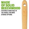Good Cook Touch 13-inch Wooden Turner Spatula(Corner Spoon)