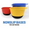 GoodCook Touch 3-Piece Mixing Bowl Set, Multicolors with Non-slip Base