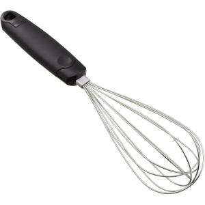 GoodCook Everyday 10-Inch Balloon Whisk, Sturdy Wire Whisk for Mixing and Emulsifying, Metal Whisk with Wire Spun Handle, Lightweight and Durable, Ideal for Batters, Dressings, and More(Black)