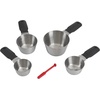 GoodCook 8-Piece Stainless Steel Measuring Cup and Spoon Set, Gray